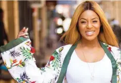 ??  ?? Jessica Nkosi is a local and global ambassador for cosmetics giant Clinique.