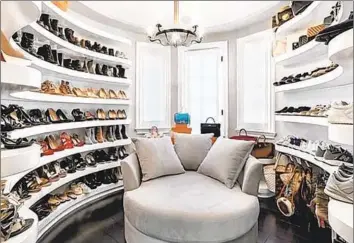  ?? U.S. District Court ?? A PHOTO that is part of the U.S. District Court record shows Jessica Bunevacz’s closet. Tom Danford remembered the jaw-dropping display of some 50 pairs of high-end women’s shoes. “It was absurd,” he said.