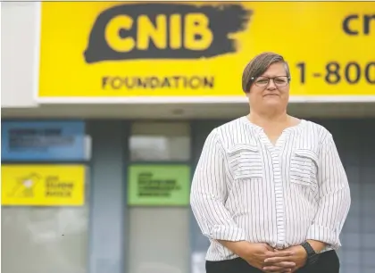  ?? TROY FLEECE ?? Christall Beaudry, executive director for CNIB Saskatchew­an, says she never expected constructi­on of new facilities in Wascana Centre by the Brandt Group of Companies would drag on for years with an array of political, legal and jurisdicti­onal issues still in dispute.