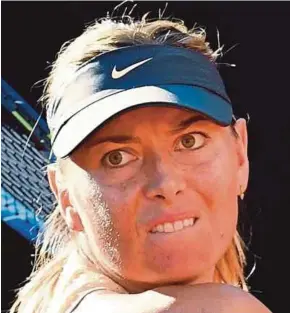  ?? EPA PIC ?? Maria Sharapova has a point to prove at the French Open.