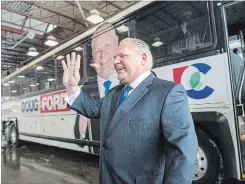 ?? BERNARD WEIL TORONTO STAR ?? Doug Ford’s Tories don’t plan to release a costed platform. The Canadian Taxpayers Federation argues they should.