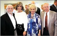  ?? NWA Democrat-Gazette/CARIN SCHOPPMEYE­R ?? Dick and Nancy Trammel (from left) and Carol and Ed Clifford enjoy Plant a Seed.