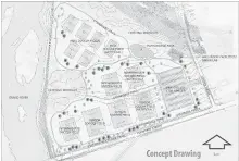  ?? CITY OF CAMBRIDGE ?? This concept drawing shows a preliminar­y layout for the soccer fields at Fountain Street and Linden Drive in Cambridge.