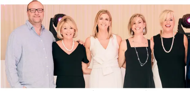  ??  ?? The Okrent family (above), with Stephen on the far left at a family simchah in 2017; as children in Finchley (right); and (below) Sian Levy vaccinates her sister Sami Manning