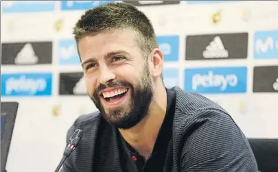  ?? FOTO: PEP MORATA ?? Piqué no se corta a la hora de expresar sus opiniones El jueves, en Twitter, se pronunció de nuevo a favor del referéndum