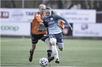  ?? Bild: Jörgen Björme ?? Alma Öberg visade att hon blir att räkna med i AFC kommande säsong.