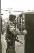  ?? HT ?? A soldier at the Rashtriya Rifles army camp near Srinagar. No proxy war or insurgency can survive without local support