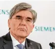  ?? Foto: Peter Kneffel, dpa ?? Sieht den Aufstieg der AfD als Nieder lage der deutschen Eliten: Siemens Chef Joe Kaeser.