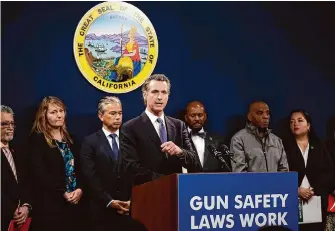  ?? Justin Sullivan/Getty Images 2023 ?? A California law allowing researcher­s to obtain records of guns and ammunition bought in the state does not violate gun owners’ privacy, a federal appeals court ruled Wednesday.