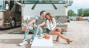  ?? COURTESY OF ROGERS & COWAN ?? Cedarburg native Kailey Dickerson has been a critical part of her country singer husband Russell’s success, from inspiring the songs on his album “Yours” to directing his music videos.