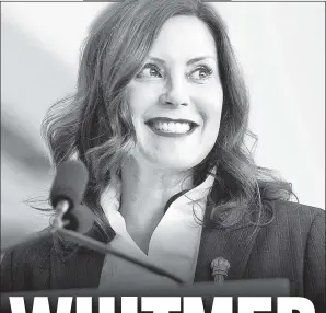  ??  ?? TARGET: A group of militiamen claims FBI informants and undercover agents encouraged them to plot to kidnap Michigan Gov. Gretchen Whitmer (above), saying one infiltrato­r became a leader and another advised them on how to blow up a bridge.