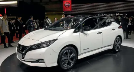  ??  ?? Nissan’s new-generation Leaf electric vehicle is to be sold new in New Zealand, it has been announced.