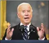  ?? AP ?? President Joe Biden announces sweeping moves in an all-out effort to increase COVID-19 vaccinatio­ns and curb the surging delta variant.