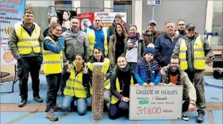  ?? ?? Ce sont 31800 mégots de cigarettes qui ont été ramassés samedi matin