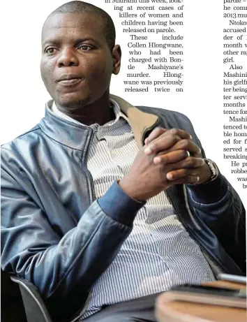  ?? ?? Minister of justice and correction­al services Ronald Lamola / Thulani Mbele