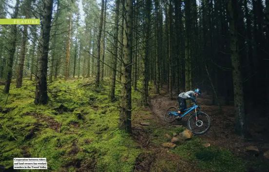  ?? ?? Cooperatio­n between riders and land owners has worked wonders in the Tweed Valley