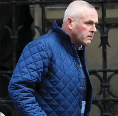  ??  ?? Brendan Leydon leaving Sligo Circuit Criminal Court last Wednesday. Pic: Carl Brennan.