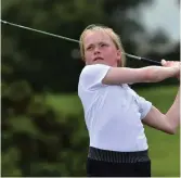  ??  ?? Zoe Dunne (Co Sligo) in action at Royal Curragh.