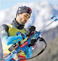  ?? BILD: SN/GEPA PICTURES ?? Biathlon-Star Martin Fourcade aus Frankreich setzt sich für strengere Doping-Regeln ein.