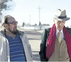  ?? NETFLIX/ THE ASSOCIATED PRESS ?? Gerald Foos, a former Colorado motel owner who spied on his guests, left, with celebrated writer Gay Talese in the documentar­y Voyeur, by filmmakers Myles Kane and Josh Koury.