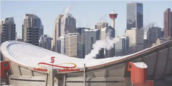  ??  ?? Le Saddledome de Calgary a été inauguré en 1983, en prévision des Jeux olympiques d’hiver de 1988. - Archives