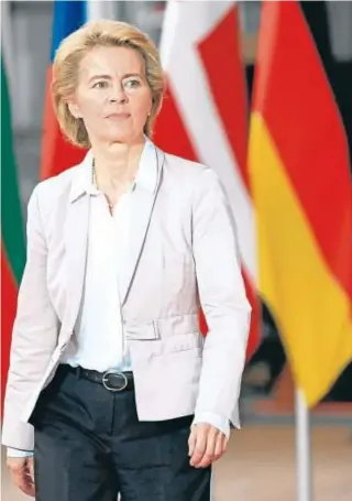  ?? REUTERS ?? La presidenta de la Comisión, Ursula von der Leyen