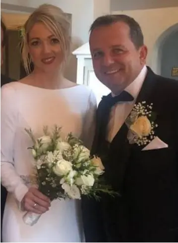  ??  ?? SOULMATES: Davy Fitzgerald with wife Sharon O’Loughlin after they married earlier this month