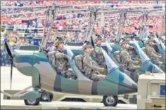  ?? AFP ?? ■ Military aircraft on display at the event in Beijing on Tuesday.