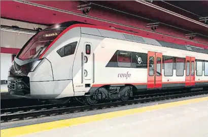  ?? RENFE ?? Aspecto que tendrán los trenes Stadler que darán servicio a Rodalies de Catalunya