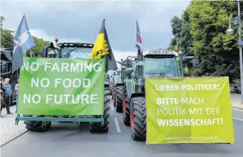  ?? FOTO: PRIVAT ?? Landwirte von der Ostalb haben bei der Berliner „Mahnwoche“protestier­t.