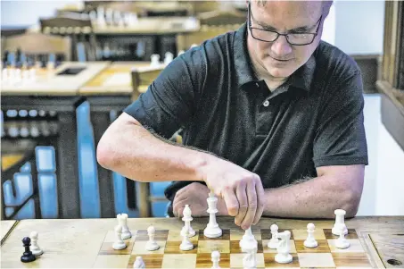  ?? Gabrielle Lurie / The Chronicle ?? John Donaldson of S.F., captain of the U.S. chess team and director of the chess room at the Mechanics’ Institute, said the new rules were ill-conceived and implemente­d “in a heavy-handed fashion.”