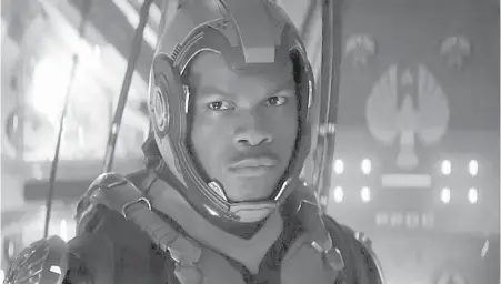  ??  ?? John Boyega is on a mission to save humanity from monstrous beasts in Pacific Rim: Uprising 3D.