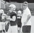  ?? PAUL W. GILLESPIE/BALTIMORE SUN MEDIA GROUP ?? Navy coach Ken Niumatalol­o is planning how the Mids will prepare for the season opener against Notre Dame in Annapolis.