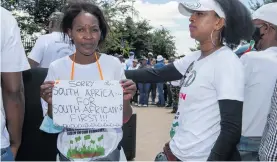  ?? Photo: Papi Morake/Gallo Images ?? Operation Dudula is gaining momentum as the group campaigns for illegal immigrants to leave South Africa. Research has shown that a third of South Africans believe that, when foreigners access resources, locals lose out.