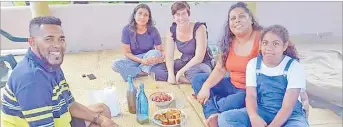  ?? Picture: SUPPLIED ?? Paula Bale (left) with Seema Naidu, Abby Erikson and friends when dropping off emergency supplies for the people of Kubulau.