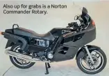  ??  ?? Also up for grabs is a Norton Commander Rotary.