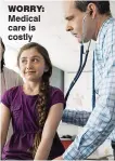  ??  ?? Worry: Medical care is costly