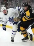  ?? GETTY IMAGES FILE PHOTO ?? Brad Marchand and the Bruins will take on Justin Holl and the Leafs at Scotiabank Arena on Wednesday, last stop before the all-star break.