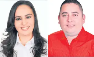  ??  ?? PARTIDO NACIONAL. Fátima Idalma Juárez es actual regidora. PARTIDO LIBERAL. Diógenes Cruz Muñoz participa por primera vez en política.