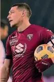  ??  ?? Azzurro Andrea Belotti, 26 anni