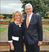  ?? Photo Mike Scott ?? The former Lord-Lieutenant with his wife Jess.