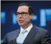  ??  ?? Treasury Secretary Steven Mnuchin