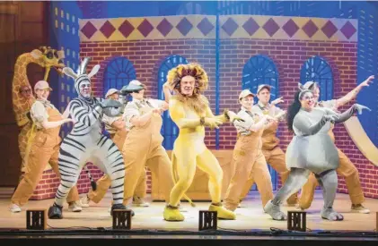  ?? MARK DAWSON ?? “Madagascar the Musical” prowls the Shubert Theatre in New Haven for two shows on May 20.