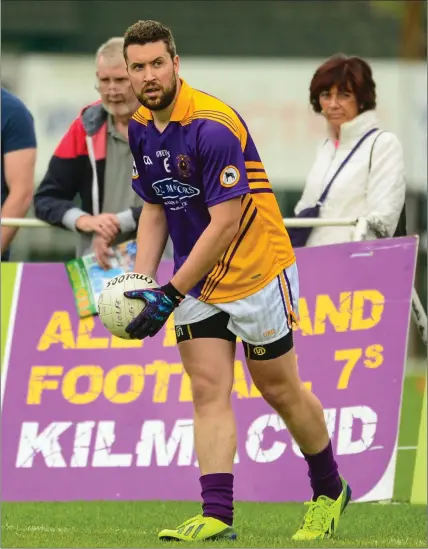  ??  ?? Cian Ward of Wolfe Tones, who scored seven points against Simonstown Gaels.