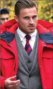  ??  ?? Civil action: David Goodwillie at the court