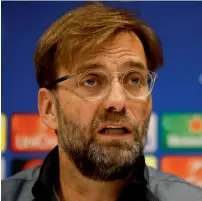  ?? Reuters file ?? Liverpool coach Juergen Klopp received backing from Guardiola for spending heavily in the transfer market. —