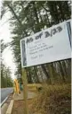  ?? BRIAN KRISTA/BALTIMORE SUN MEDIA GROUP ?? A sign at the entrance to Loch Raven Reservoir reminds motorists that all activities in the park are prohibited as of March 23.