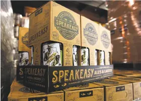  ??  ?? The Speakeasy staff is down to eight employees, who are working to keep up production as a court-appointed receiver seeks a buyer. Speakeasy announced March 10 that it would close because it was unable to repay debt incurred during its $7.5 million...