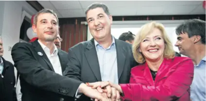  ??  ?? Ivo Baldasar i Aida Batarelo 2013. tijekom lokalnih izbora kad su bili u dobrim odnosima, a Baldasar član SDP-a