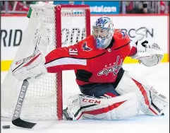  ?? THE ASSOCIATED PRESS ?? Don’t be surprised if the New York Islanders, under new GM Lou Lamoriello, go after Capitals backup goaltender Philipp Grubauer, who is a restricted free agent, and offer him a longterm deal, writes Steve Simmons.